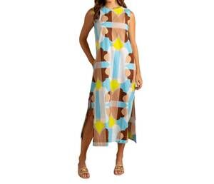 NEW DOUBLE A women's natasha dress in large deco